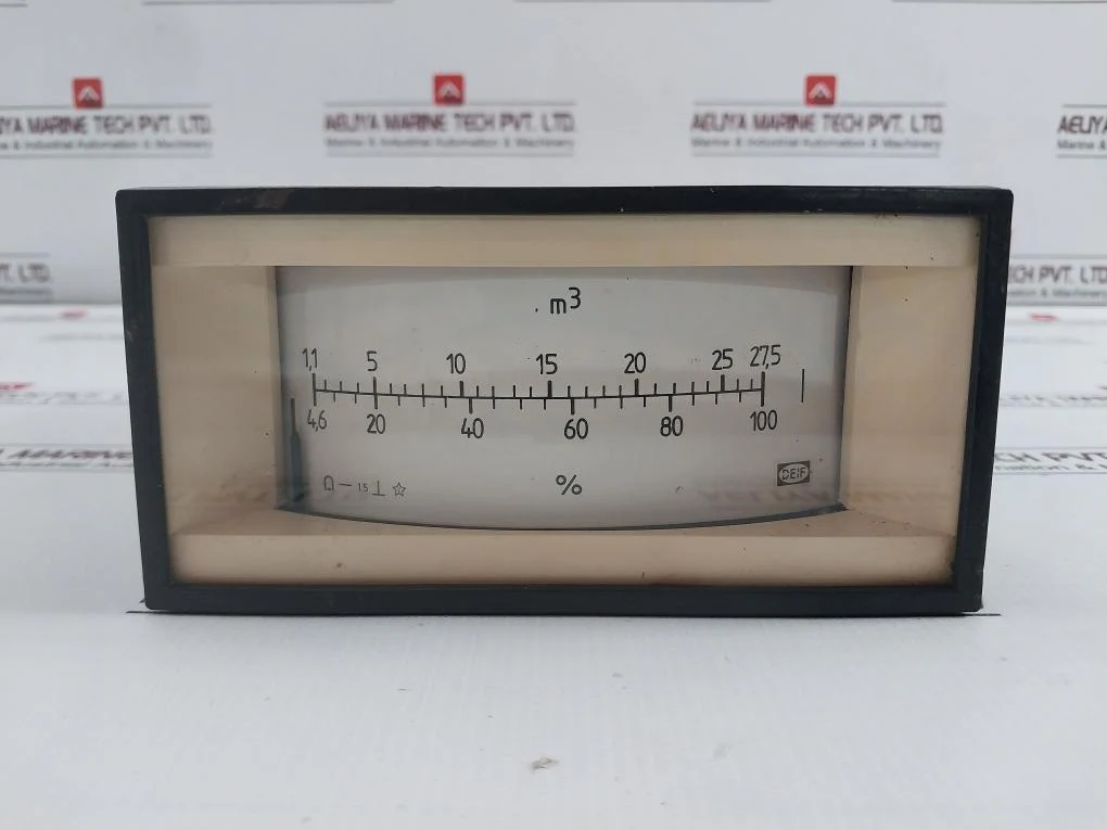 Deif 4.6-100% Percentage Analog Panel Meter Curved Scale Tank/Flow Indicator - Image 5