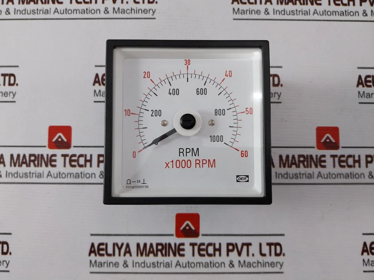 Deif Dq96-c Analog Panel Rpm Meter 0-1000Rpm/0-60X 1000 Rpm 110110908 Ip52 - Image 3
