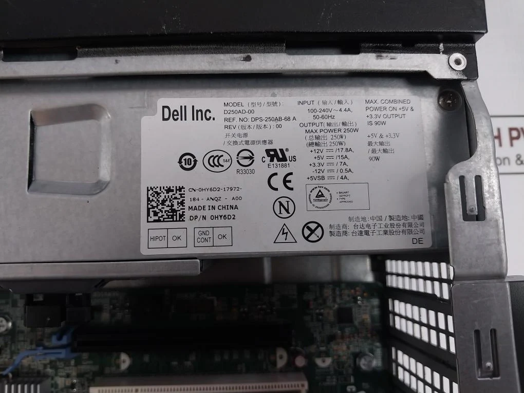 Dell Optiplex 790 Desktop Cpu D05D001 100-240V 4.4A 50/60Hz - Image 14