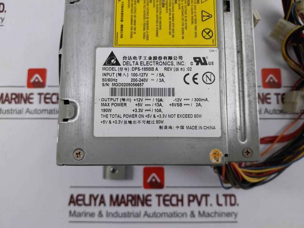 Delta Electronics Dps-185Bb A Power Supply Unit 100–127V Ac 5A 0950-4151 - Image 10