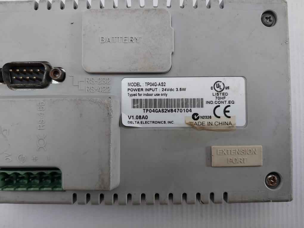 Delta Tp04g-as2 Terminal Panel V1.08a0 24vdc (not Working) - Image 6