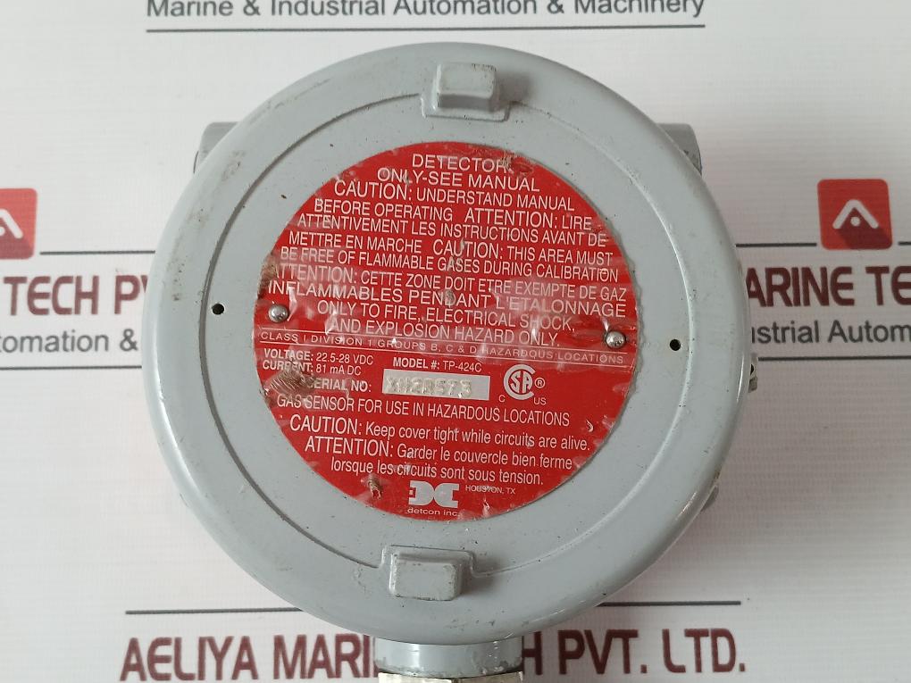 Detcon Tp-700 Hydrogen Sulfide Gas Sensor W/ Transmitter Module 22.5-28Vdc 94V-0 - Image 9