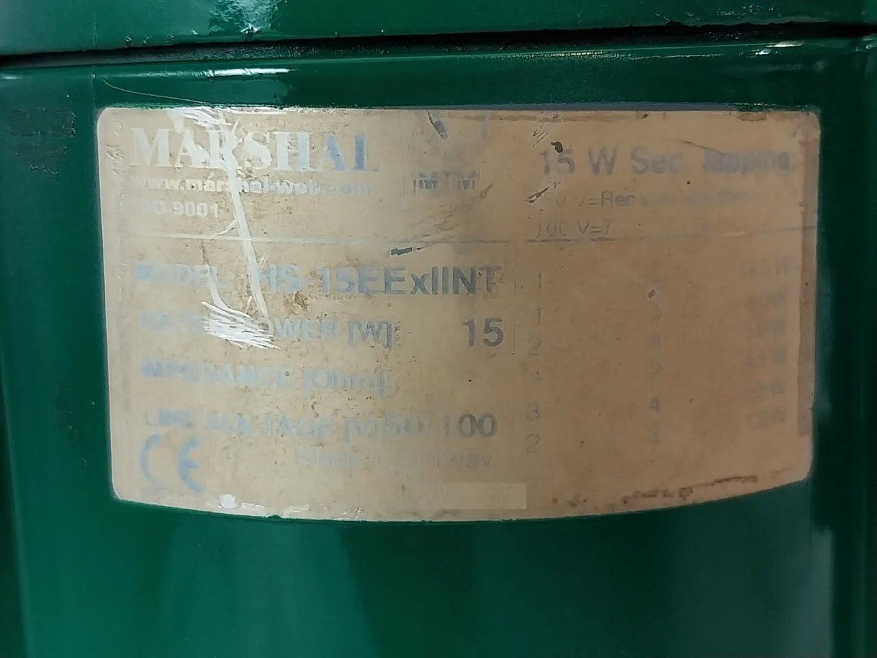 Dnh Hs-15Eexiin(T) Marshal Loudspeaker 15W 100V 150-20000Hz - Image 13