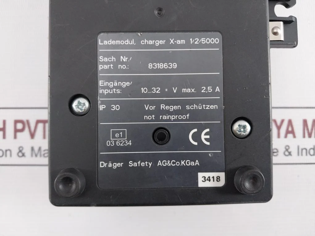 Drager 8318639 Charger 10–32 Vdc 2.5A Ip30 - Image 7