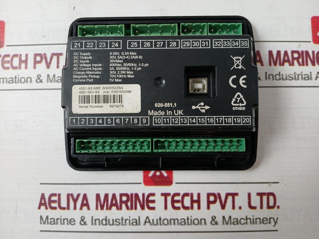 Dse 4521-a3 Powerol Generator Control Panel 8-35V 0.5A Max - Image 4