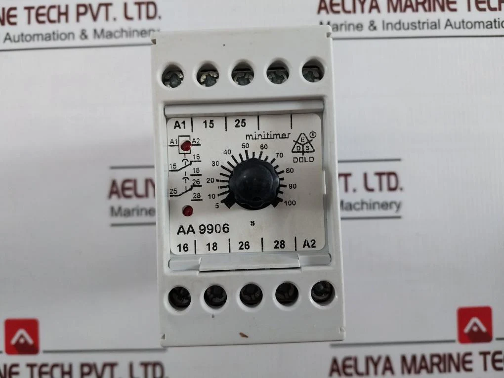 E.Dold & Sohne Aa9906.82 Minimeter Time Delay Relay 0017377 5-100S Ac15 230V 3A - Image 2