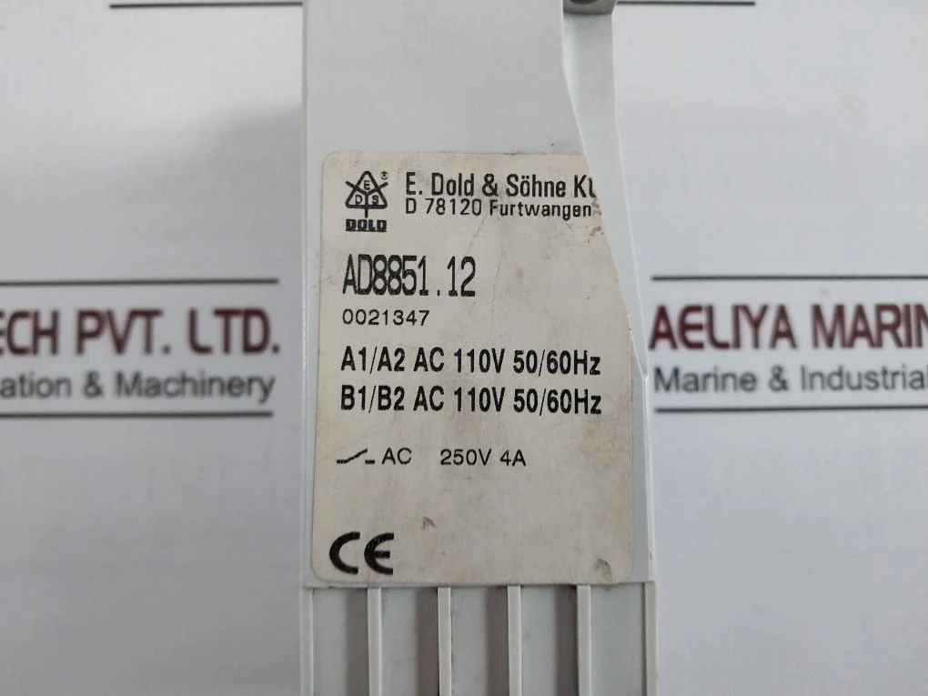 E.Dold & Sohne Ad8851.12 Latching Relay A1/A2 Ac 110V 50/60Hz Ac 250V 4A - Image 6