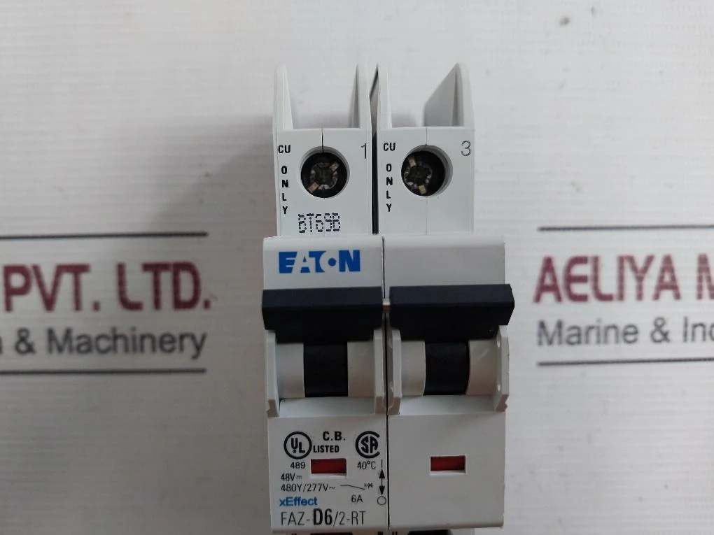 Eaton Faz-d6/2-rt Industrial Miniature Circuit Breaker 480Y/277Vac 4Kv - Image 6