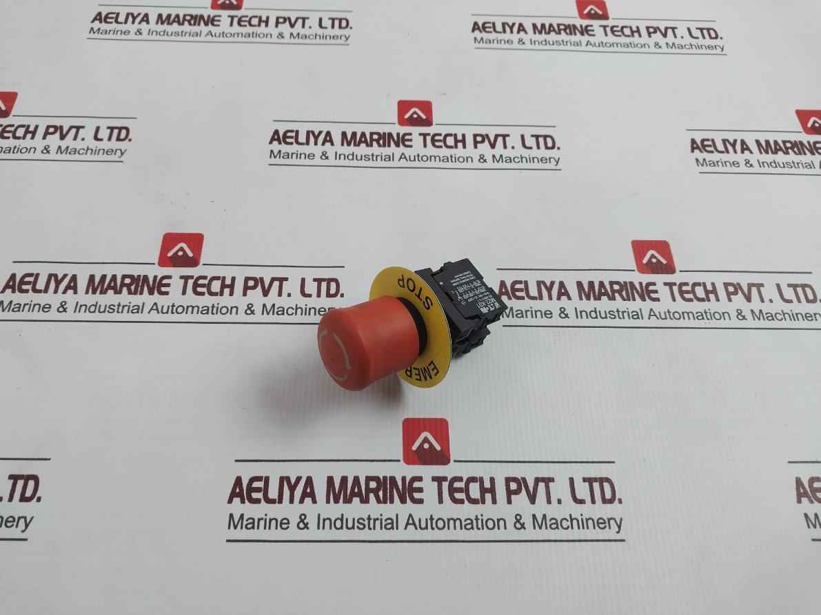 Eaton M22-k01 Emergency Stop Push Button Switch W/ Contact Block 500V,6Kv - Image 2