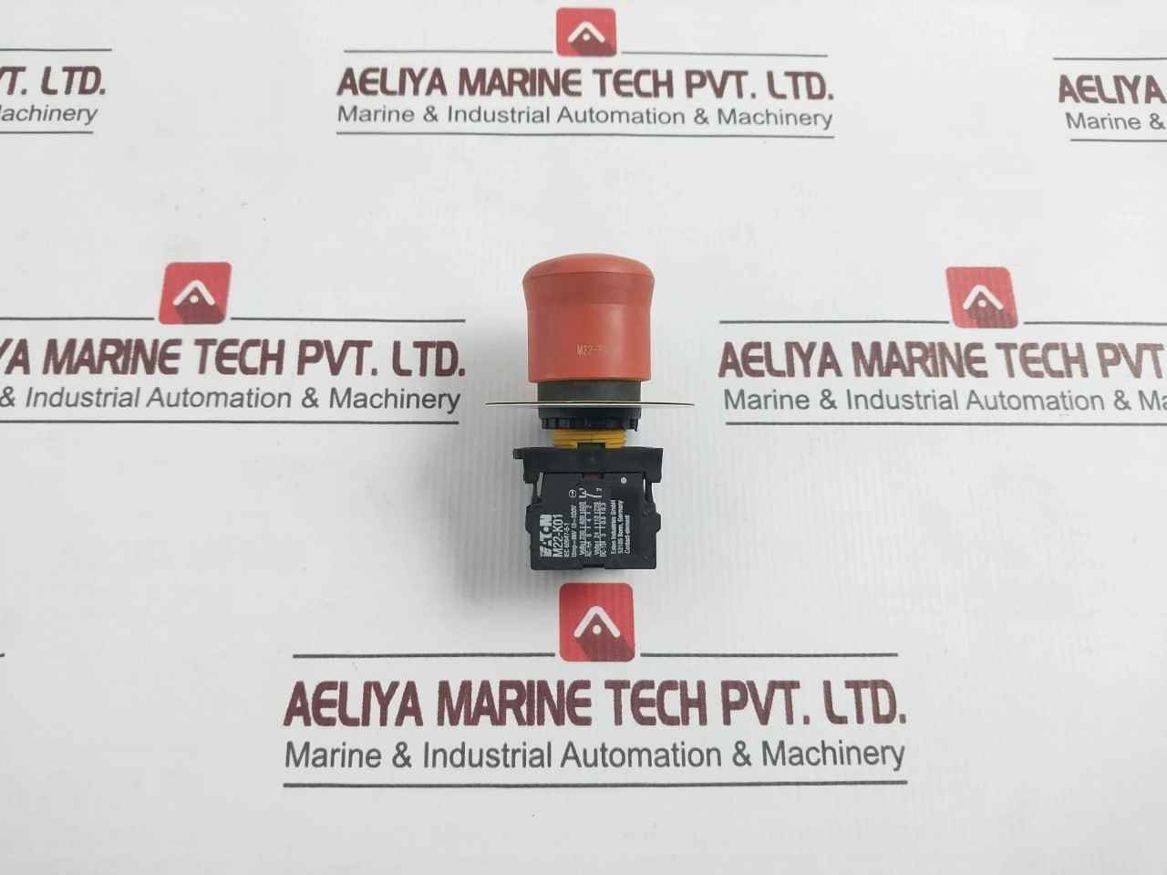 Eaton M22-k01 Emergency Stop Push Button Switch W/ Contact Block 500V,6Kv - Image 7