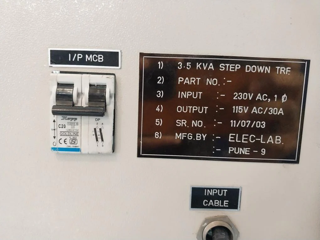 Elec-lab 3.5 Kva Step Down Transformer 230Vac 115V Ac/30A 0-50A 50/5A - Image 14