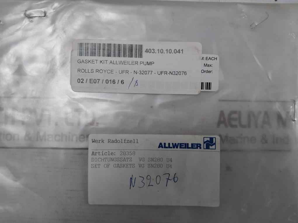 Elring Ewp 210 Gasket Kit Pump Vg Sn280 U4 - Image 9