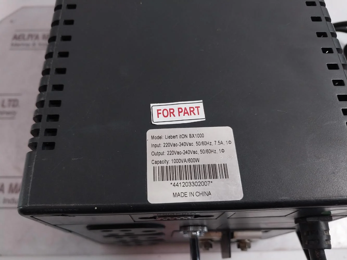 Emerson Liebert Iton Bx1000 Uninterruptible Power Supply - Image 7