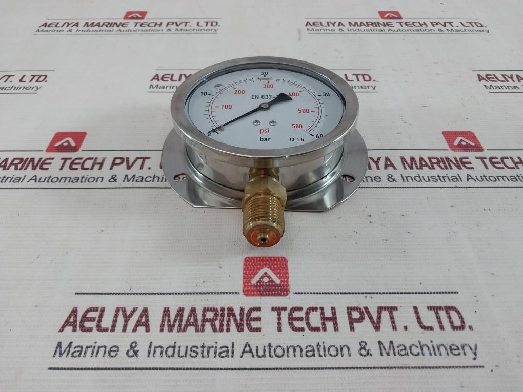 En 837-1 0-580 Psi Pressure Gauge 0-40 Bar - Image 5