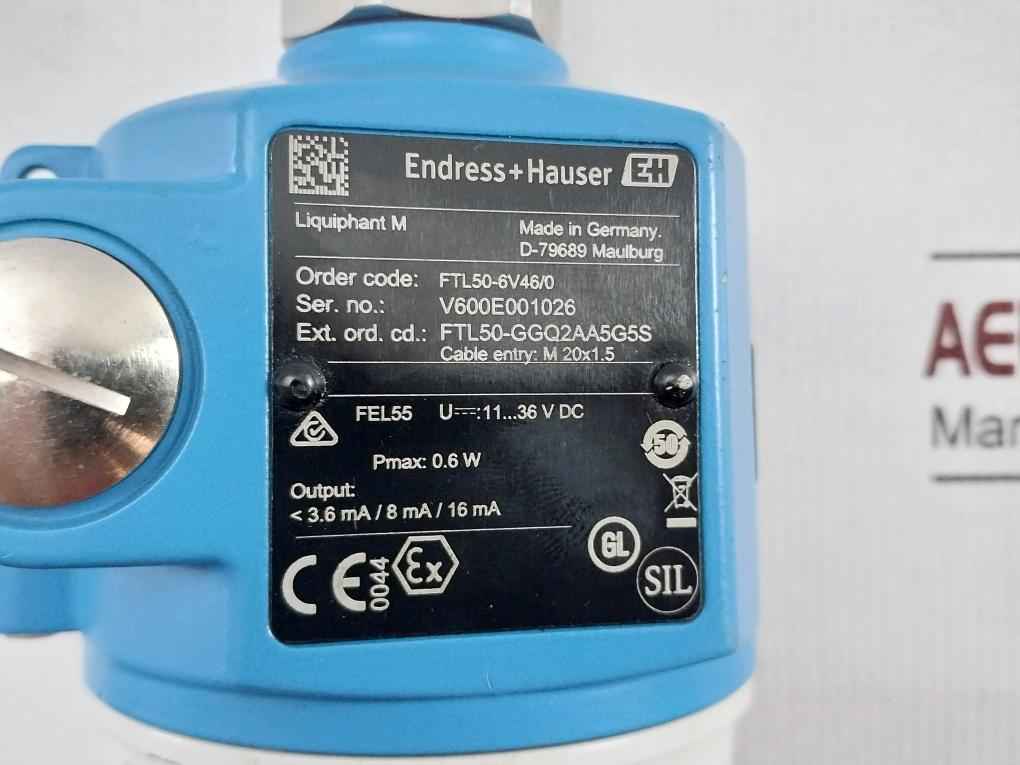 Endress+hauser Ftl50-6v46/0 Level Switch Liquiphant M 64 Bar 11-36v Dc - Image 11