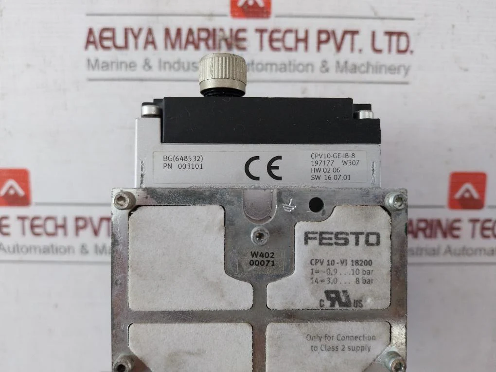 Festo Cpv10-ge-ib-8 Valve Terminal 003101 Ip65 -0.9-10Bar 3,0-8 Bar 80 C - Image 6