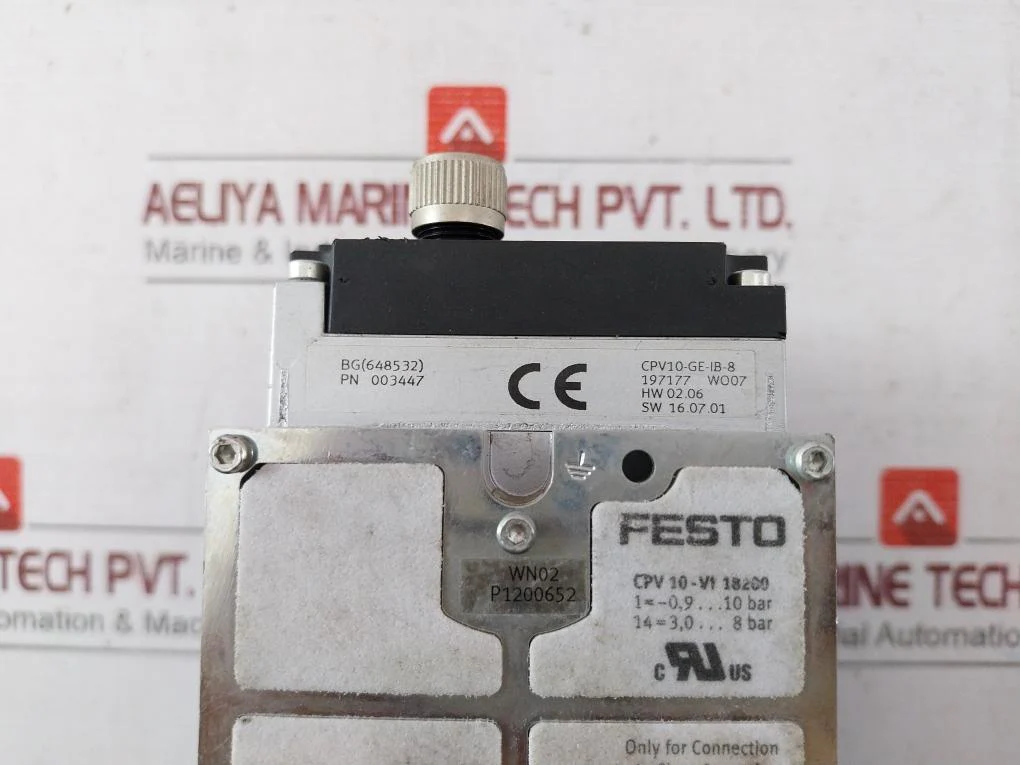 Festo Cpv10-ge-ib-8 Valve Terminal Cpv10-v1 18200 003447 Ip65 -5 C Ta +50 C - Image 9