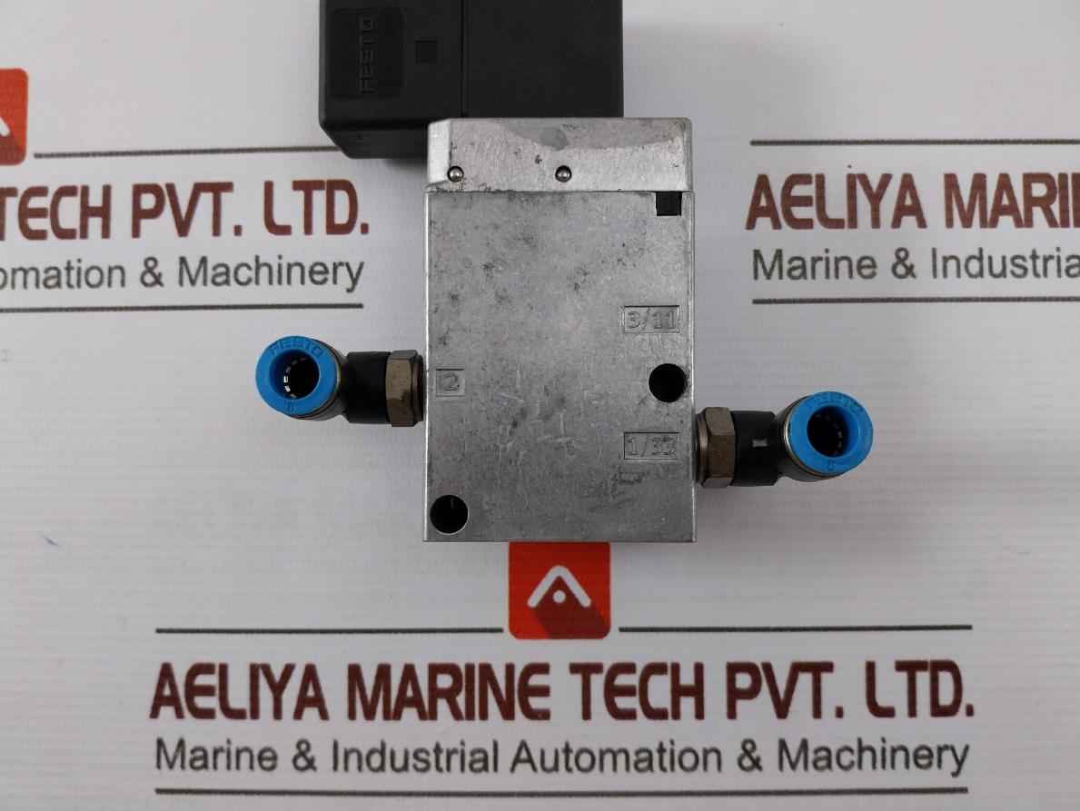 Festo Mfh-3-1/4 Solenoid Valve 75-116Psi 24Vac 50/60Hz Ip00/65 - Image 3