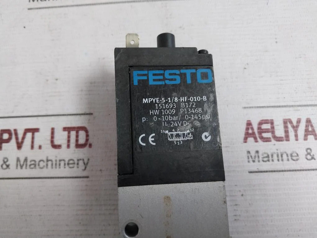 Festo Mpye-5-1/8-hf-010-b Proportional Directional Control Valve 0-145Psi 24Vdc - Image 6