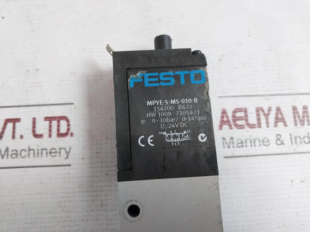 Festo Mpye-5-m5-010-b Proportional Directional Control Valve Hw 1009 7105421 - Image 5
