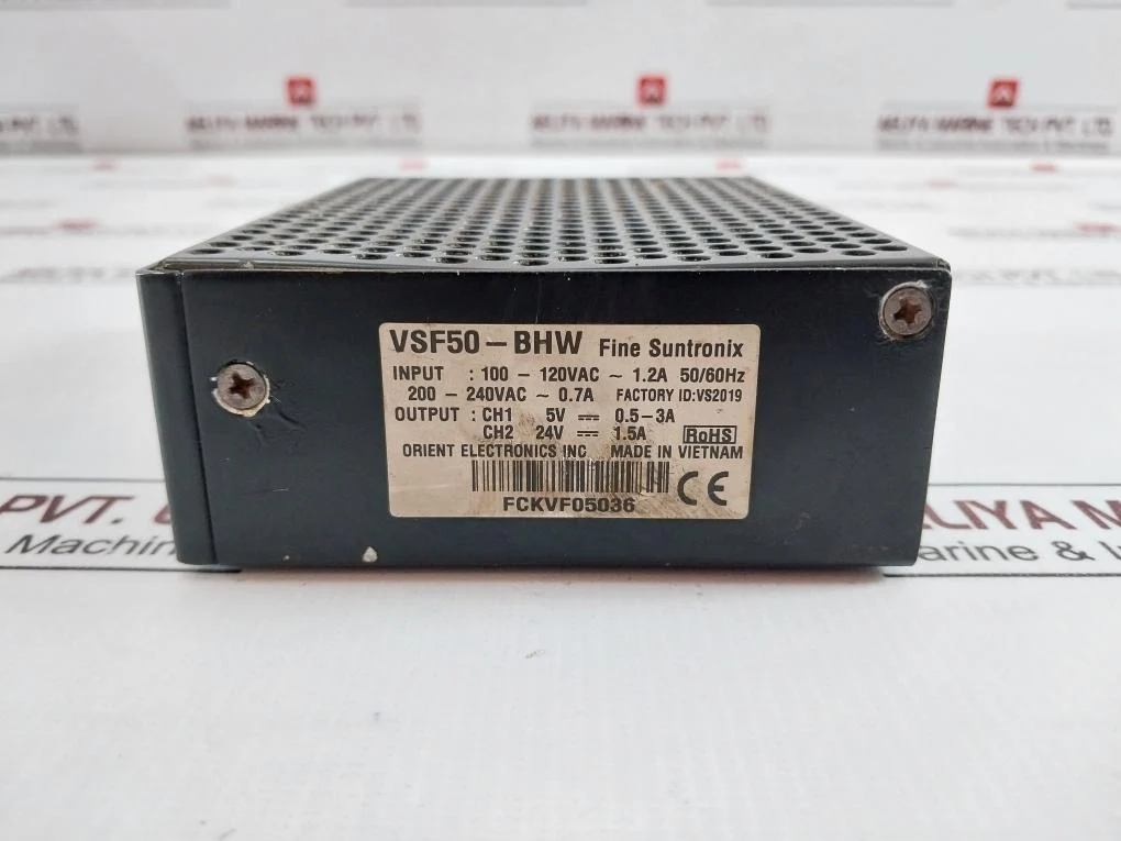 Fine Suntronix Vsf50-bhw Power Supply 100-120Vac 1.2A 50/60Hz Ch1 5V---0.5-3A - Image 6
