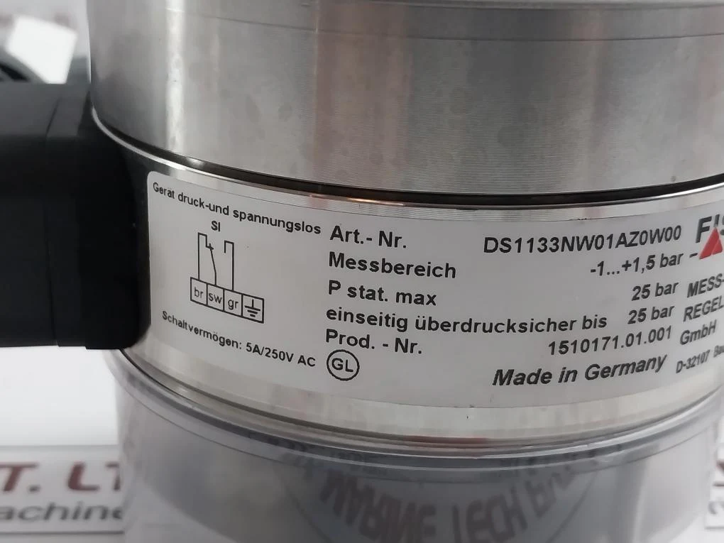 Fischer Ds1133Nw01Az0W00 Differential Pressure Gauge 5A/250V Ac - Image 11