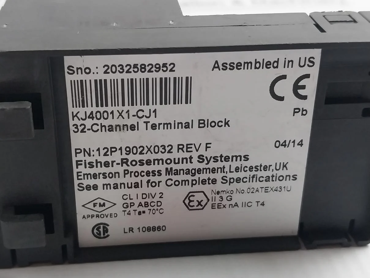 Fisher-rosemount Kj4001X1-cj1 32 Channel Terminal Block 12P1902X032 Rev F - Image 5