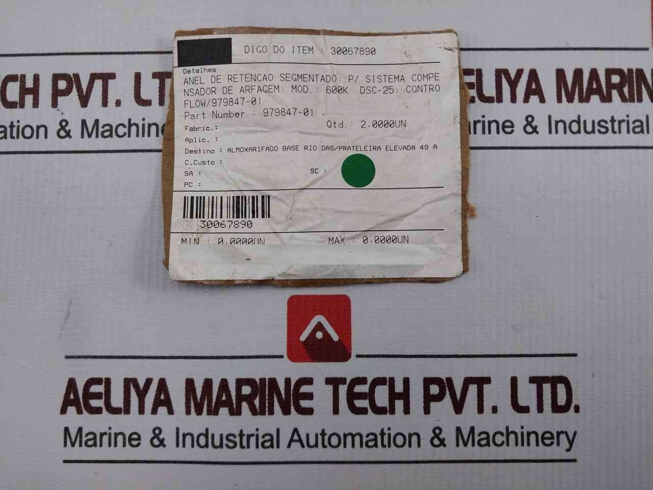 Fmc 979847-01 Segmented Retaining Ring For Pitch Compensador System 600K Dsc-25 - Image 20