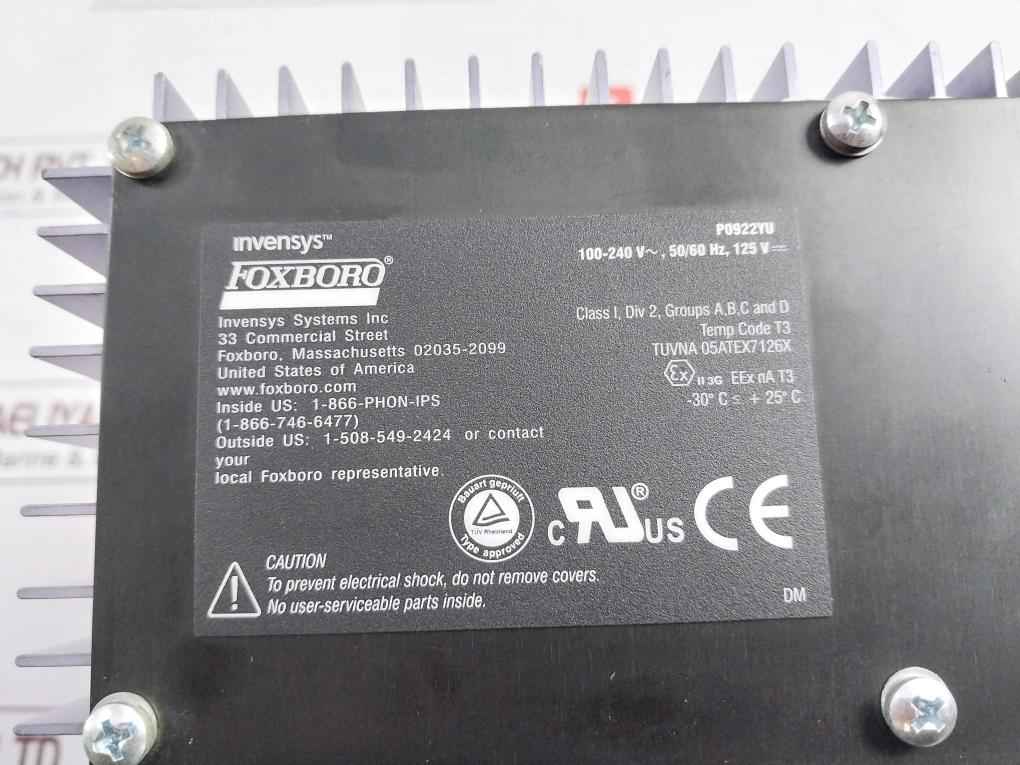 Foxboro Fps400-24 Power Supply Module I/A Series 100-240V 50/60Hz Rev.G - Image 9
