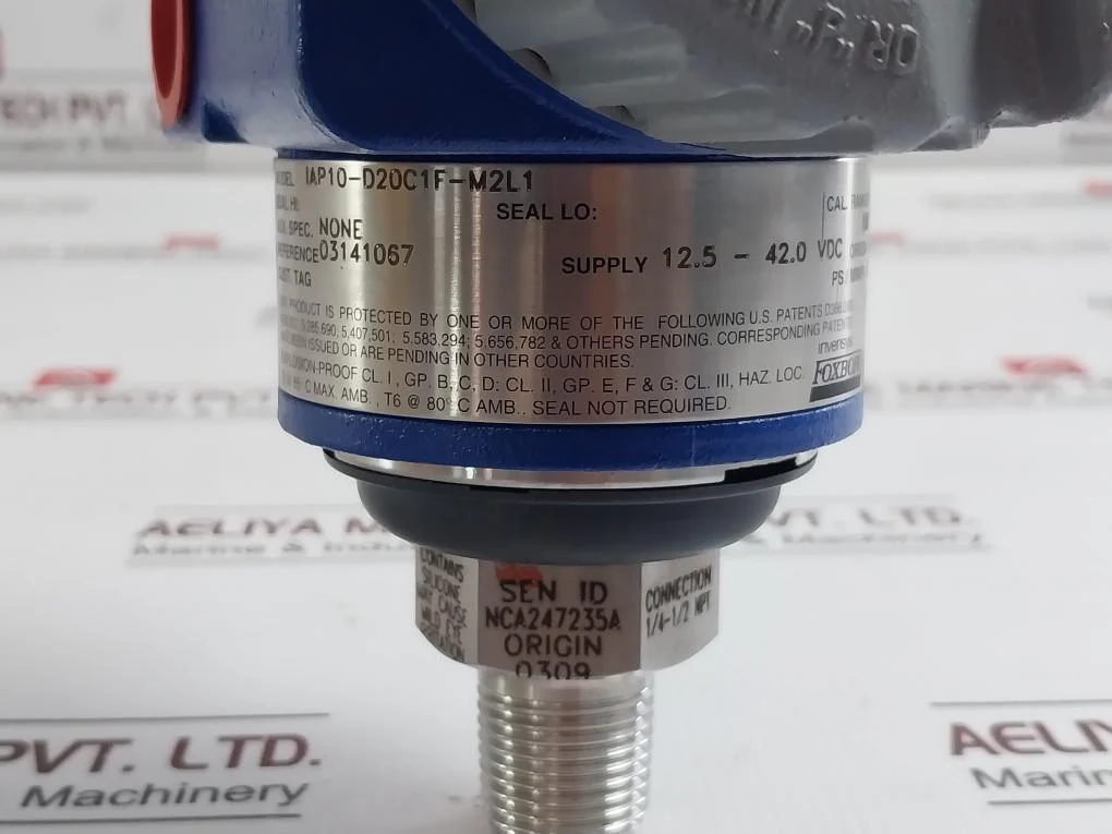 Foxboro Iap10-d20C1F-m2L1 Pressure Transmitter 12.5-42.0Vdc Nca247235A 0.21 Mpa - Image 11