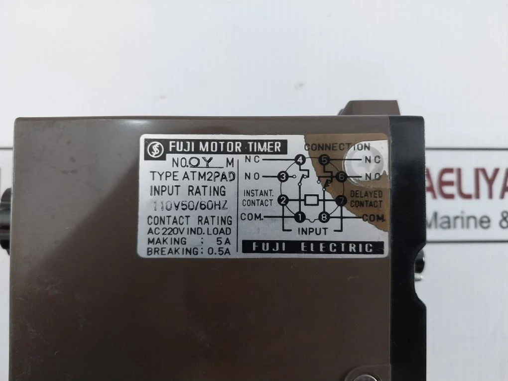 Fuji Electric Atm2Pad Motor Timer 110V 50/60Hz Ac 220V 5A 0.5A 0-70 Sec 50Hz - Image 7