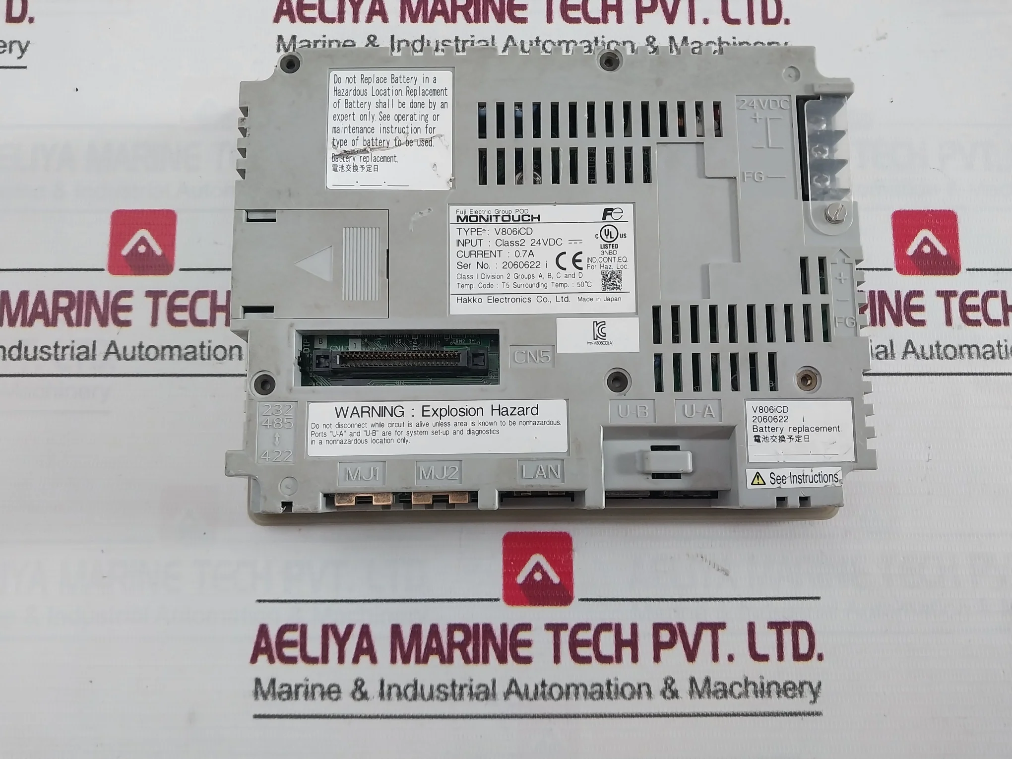 Fuji Electric V806Icd Human Machine Interface Monitouch Panel T5 (Not Working) - Image 7