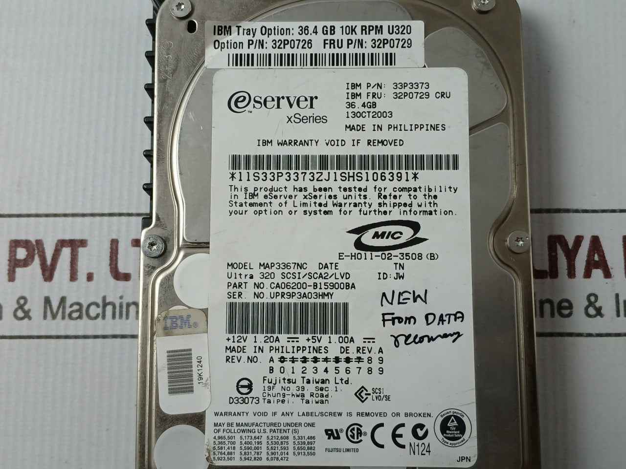 Fujitsu 33P3373 Ibm Ultra 320 Scsi Hard Disk Drive 36.4Gb 10K Rpm 32P0726 - Image 10