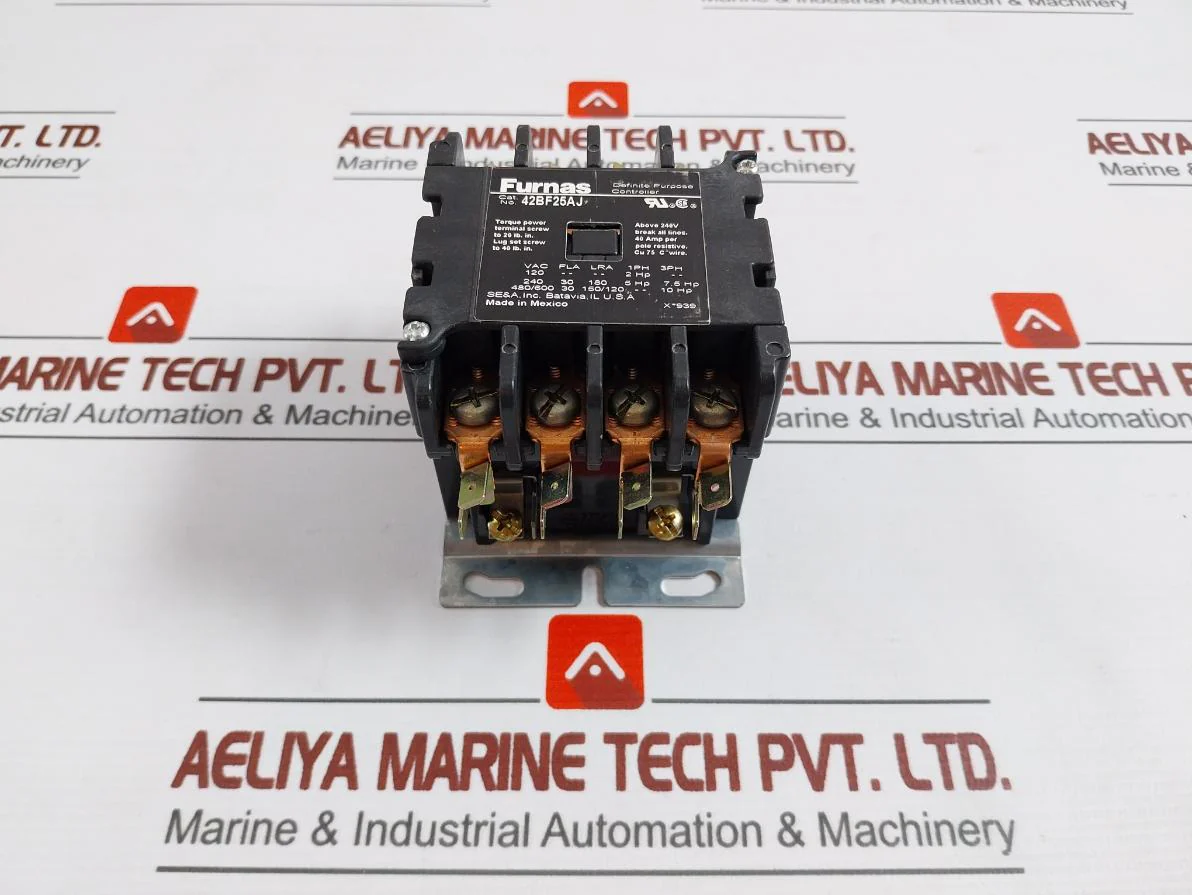 Furnas 42Bf25Aj 4 Pole Definite Purpose Controller 24V 50/60Hz Fl 30A - Image 2