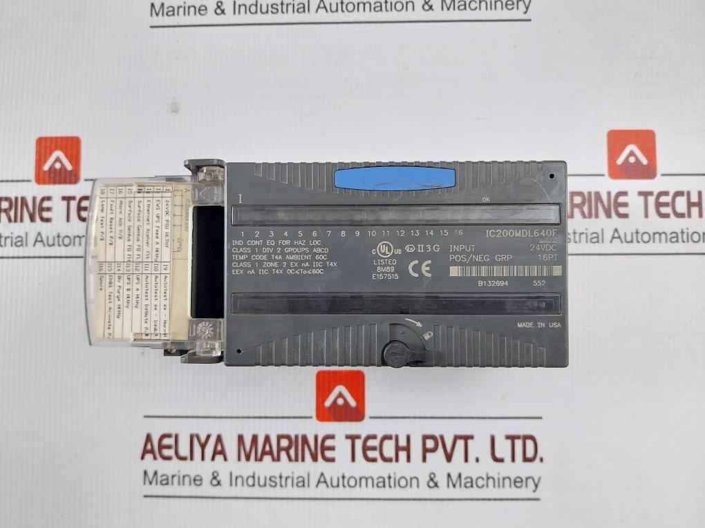 Ge Fanuc Ic200mdl640f Input Module 24vdc Eex Na Iic T4x 0c Ta 60c - Image 2