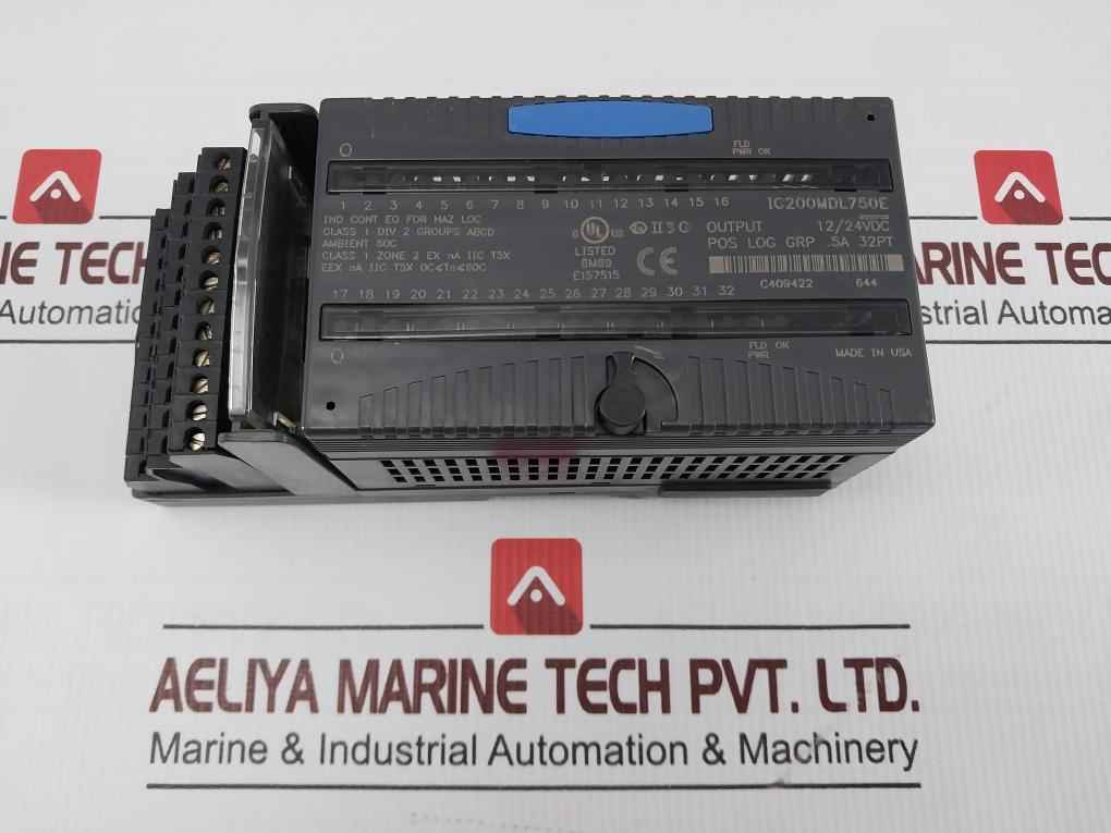 Ge Fanuc Ic200mdl750e Output Module 12/24 Vdc/22-14awg - Image 3