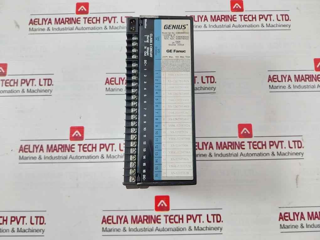 Ge Fanuc Ic660Bbd022 Genius Plc I/O Terminal Source Block Module B084512 - Image 2