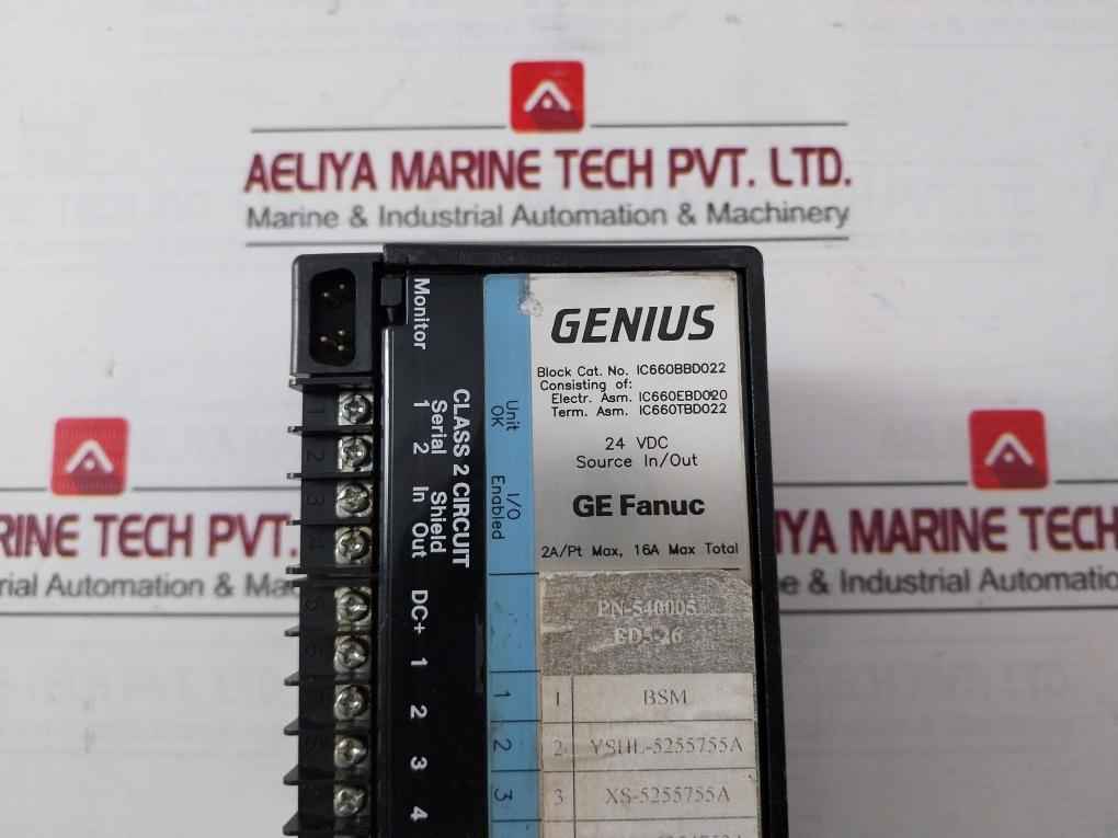 Ge Fanuc Ic660Bbd022 Plc I/O Terminal Source Block Module 24/48Vdc 16Pt - Image 9