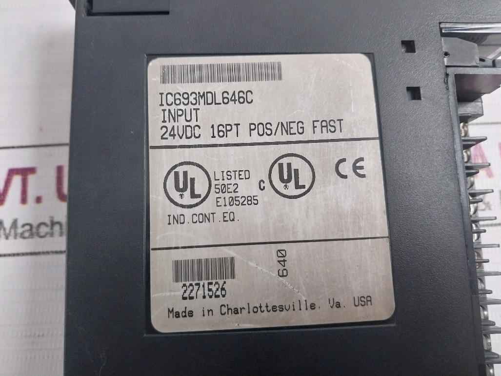 Ge Fanuc Ic693Mdl646C Input Module 24Vdc 16Pt Pos/Neg Fast - Image 6