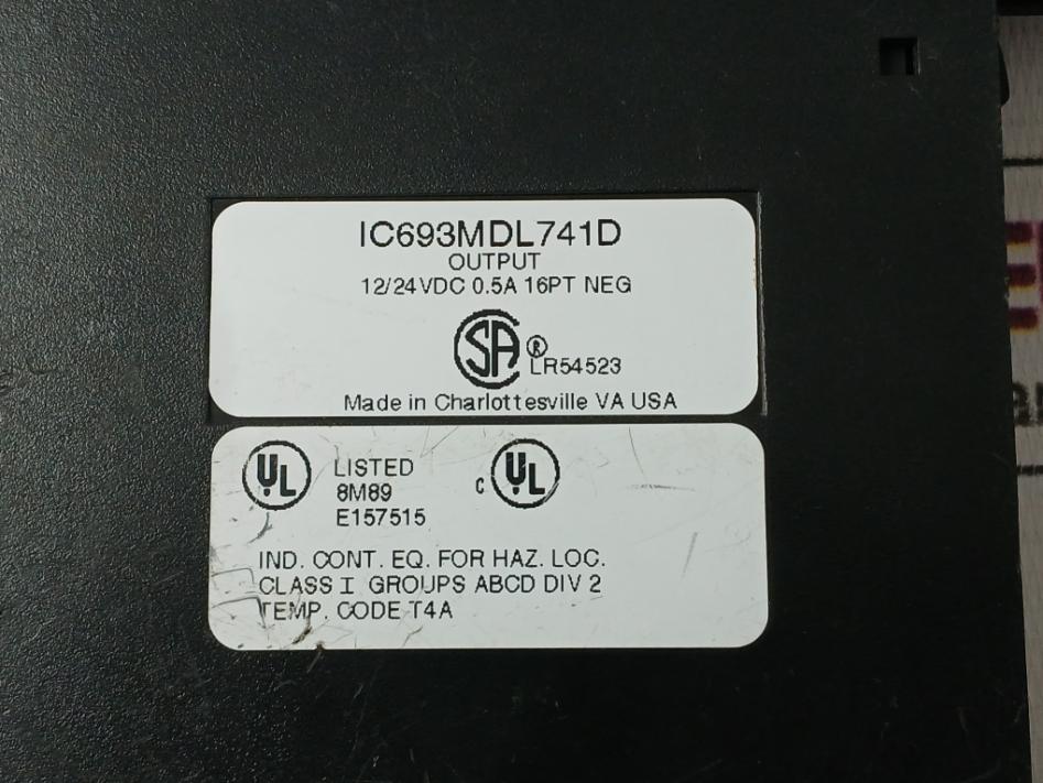 Ge Fanuc Ic693Mdl741D Output Module 12/24Vdc 0.5A - Image 9