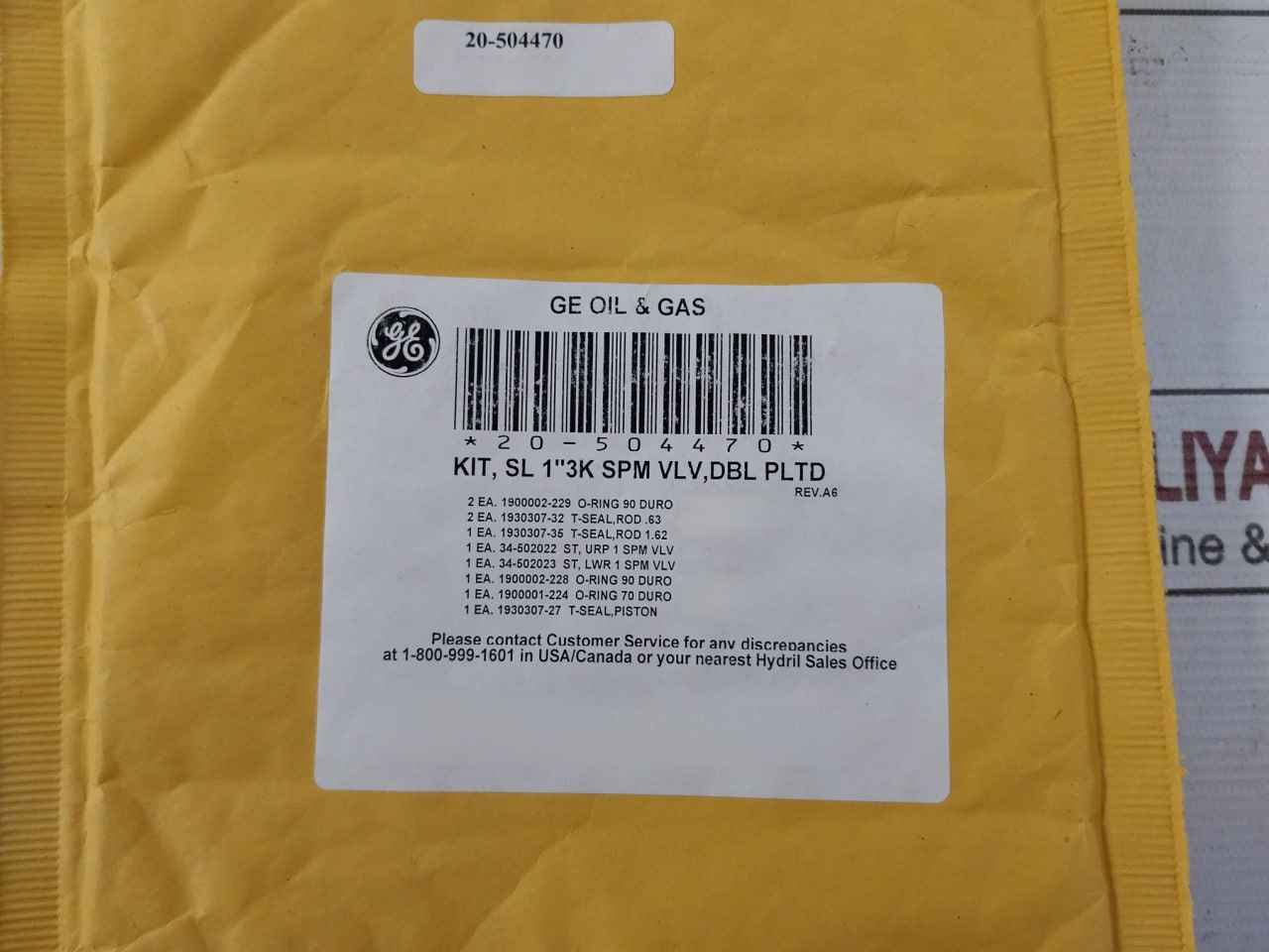 Ge Oil & Gas Ab733-sk Seal Kit For Autoshear Valve Bop - Image 18