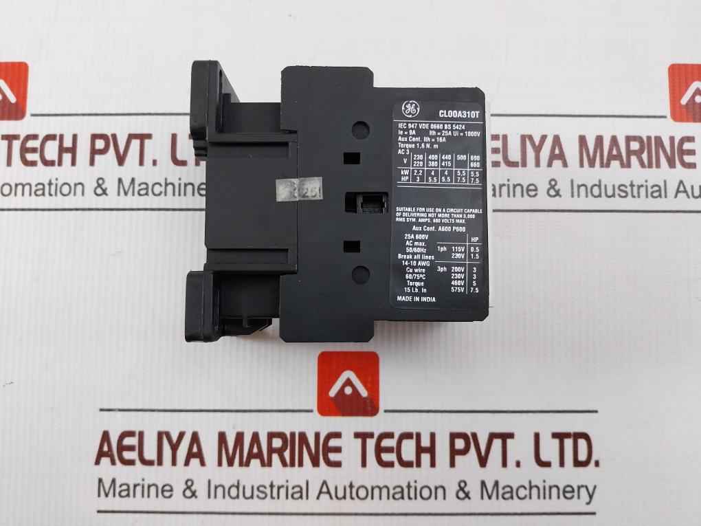 General Electric Cl00a310t Contactor 25a 600v Ac Max - Image 5
