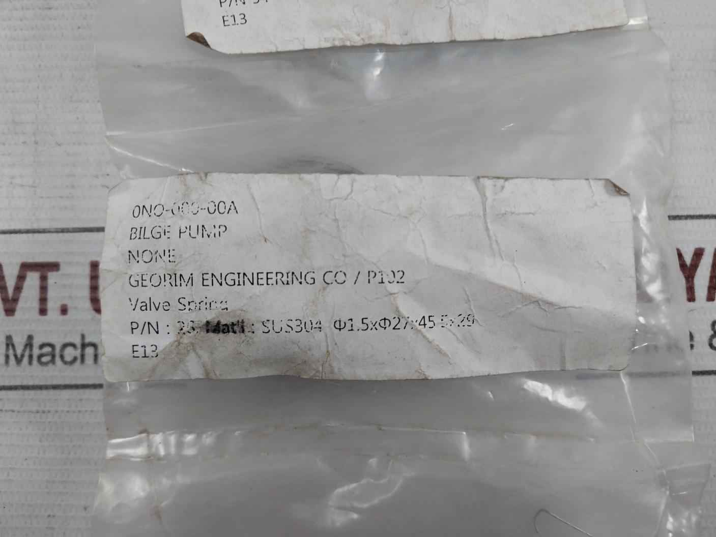 Georim 27 Valve Rubber Set 54 0No-000-00A 0No-000-00J - Image 5