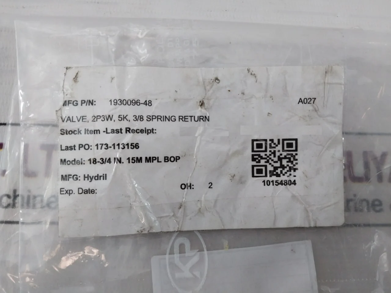 Gilmore 25966 Tadpole Selector And Control Valve 1930096-48 Rev: B - Image 12