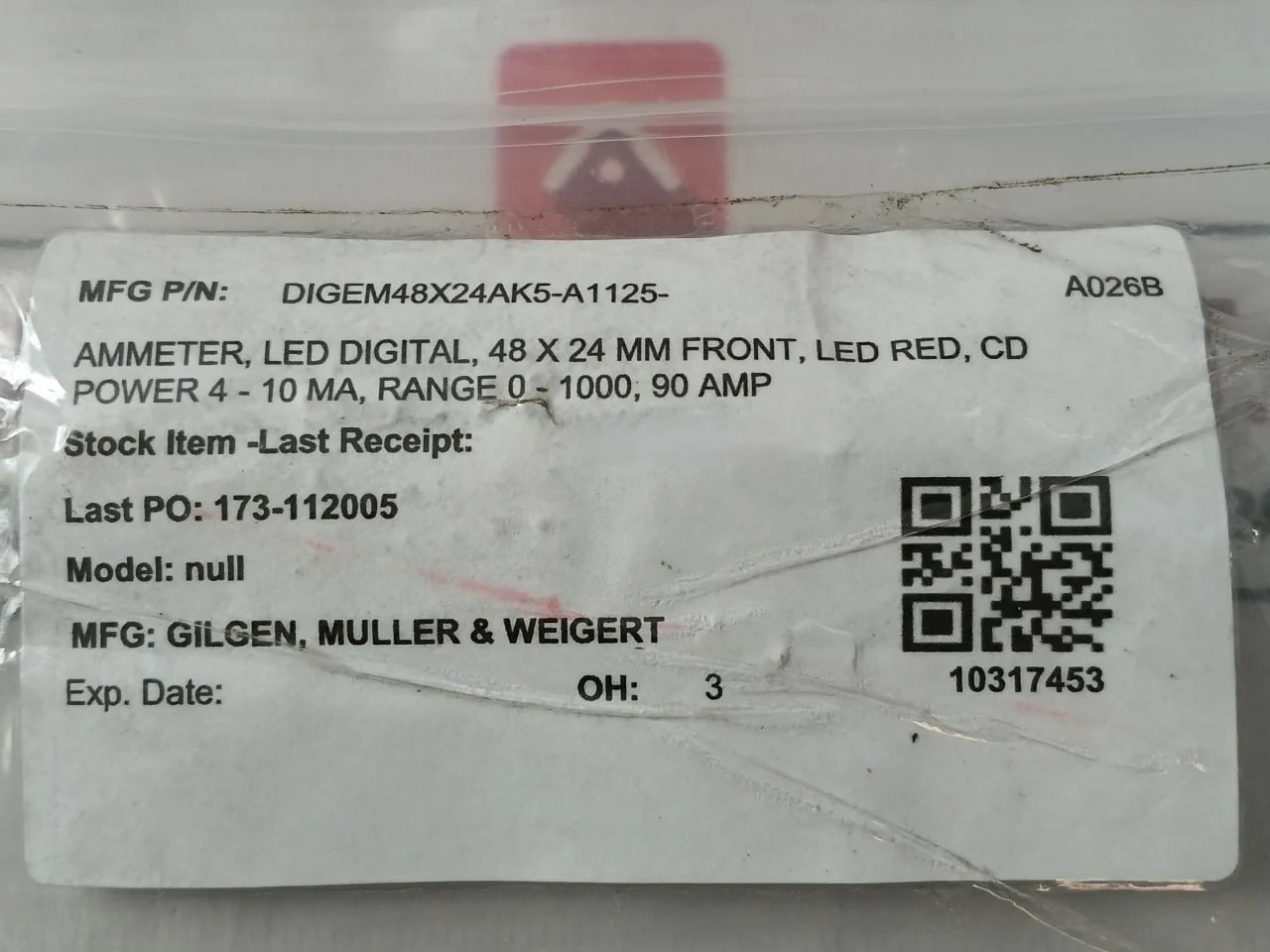 Gmw Digem 48 X 24 Ak5 Digital Panel Meter A1125 Ip 40 24V 4-20Ma 0-100,0 90Amp - Image 10