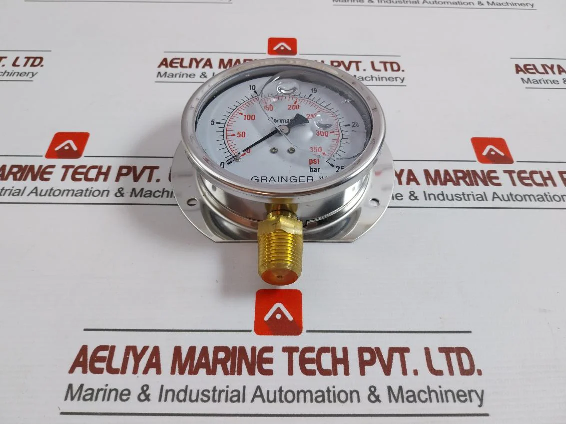 Grainger 0-350 Psi Pressure Gauge 1/2Bspt 100Mm 0-25 Bar/Psi - Image 3