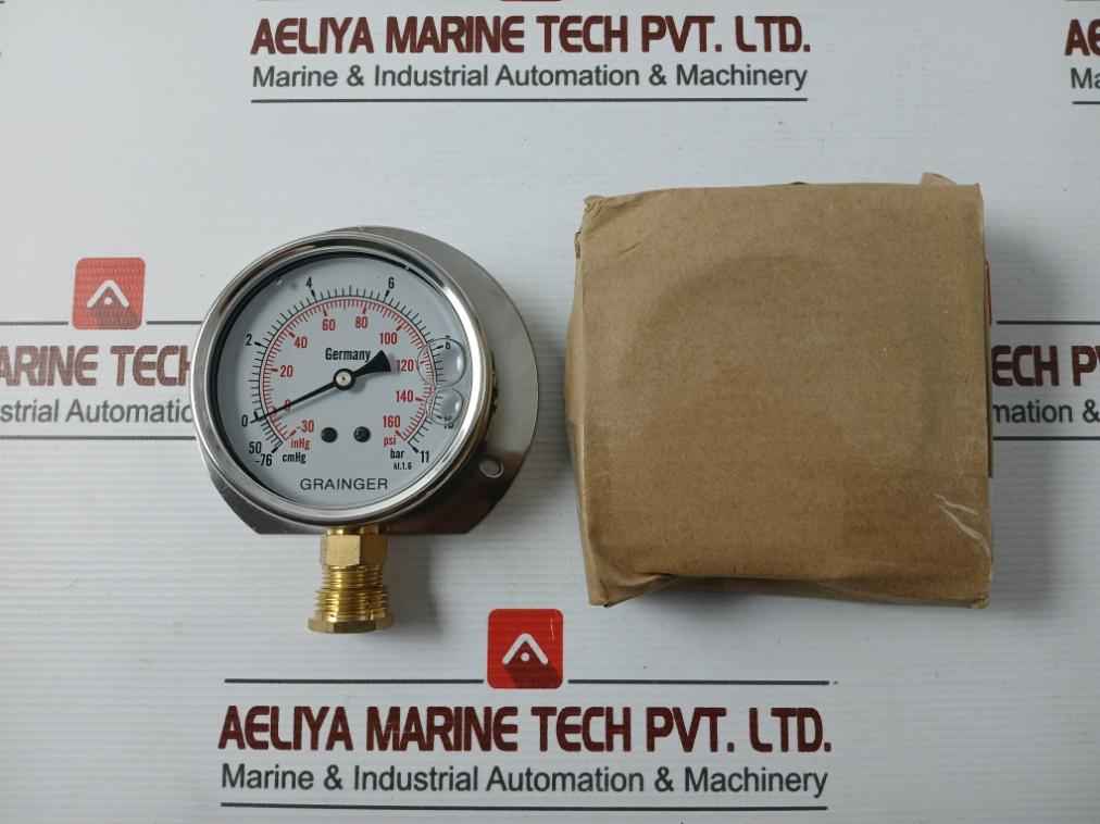Grainger Kl.1.6 Pressure Gauge -76-11 Bar/Psi L/F - Image 2