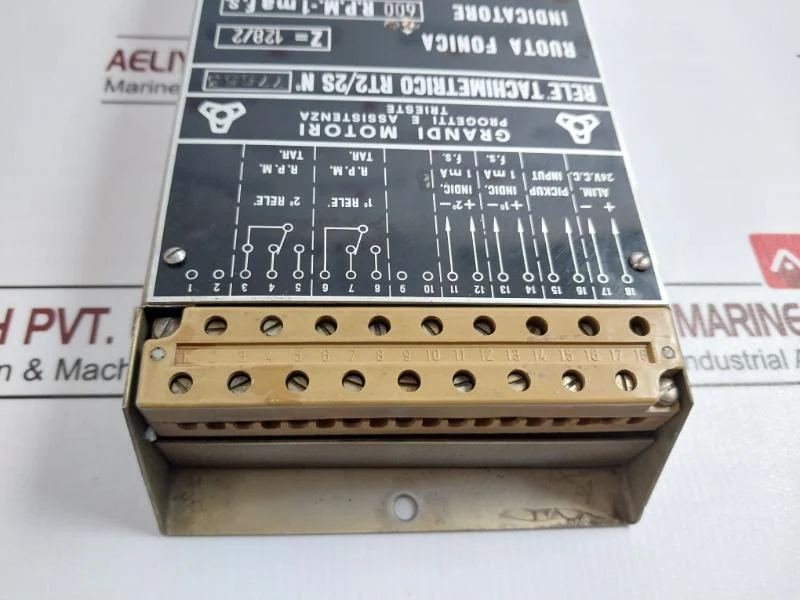 Grandi Motori Rt2/2S Tachometer Relay 24V.C.C. 600R.P.M.-1 Ma F.S. 46-150 Rpm - Image 6