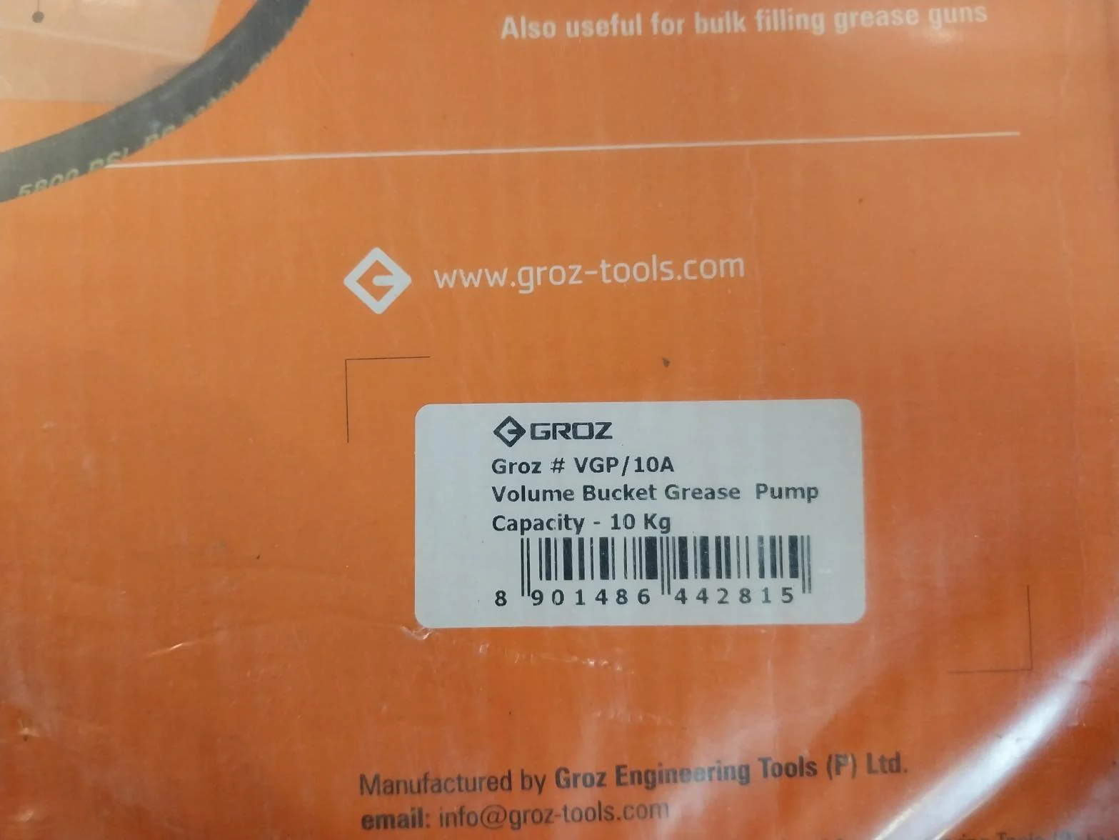 Groz Vgp-10 Volume Bucket Grease Pumps Rev. D - Image 22