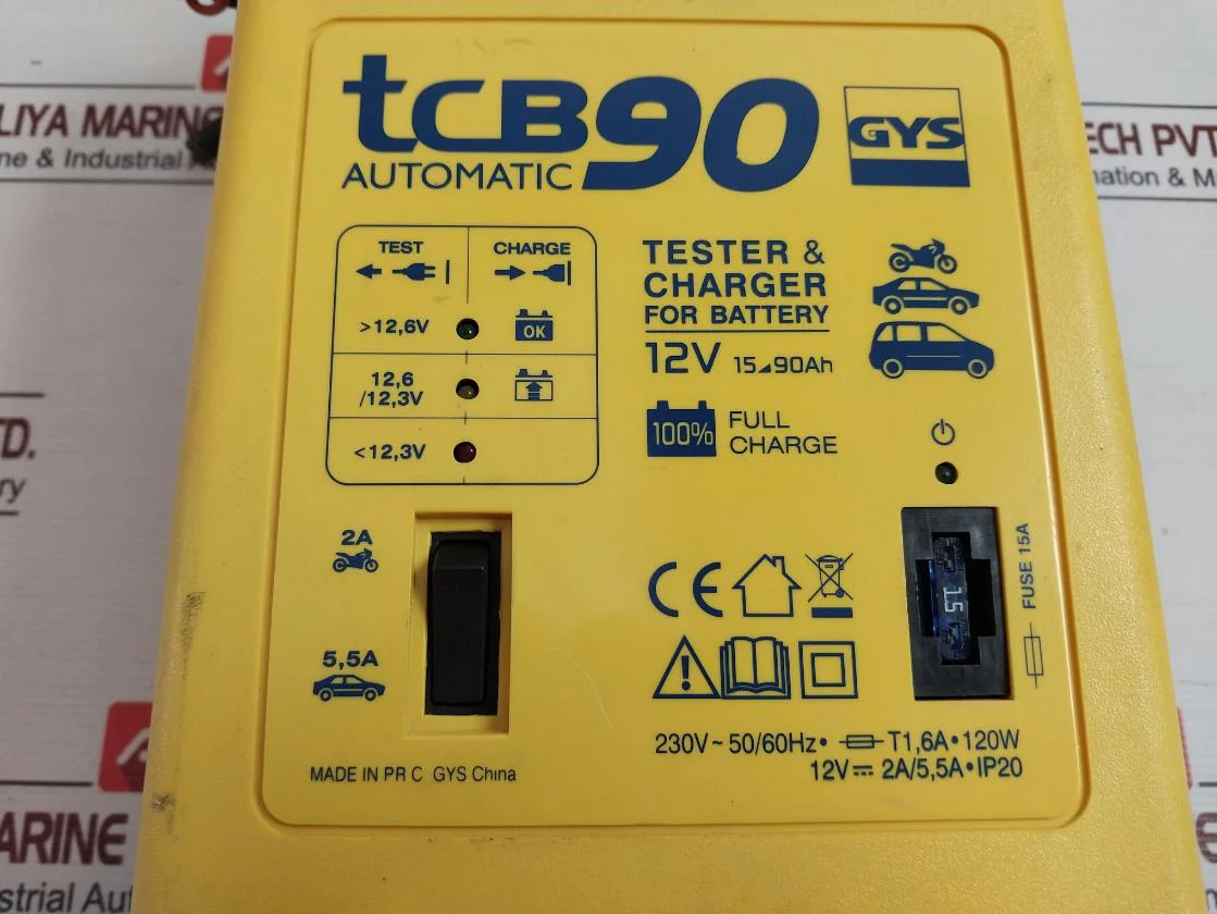 Gys Tcb 90 Automatic Tester & Charger For Battery 230V 50/60Hz, 6A 120W Ip20 - Image 6